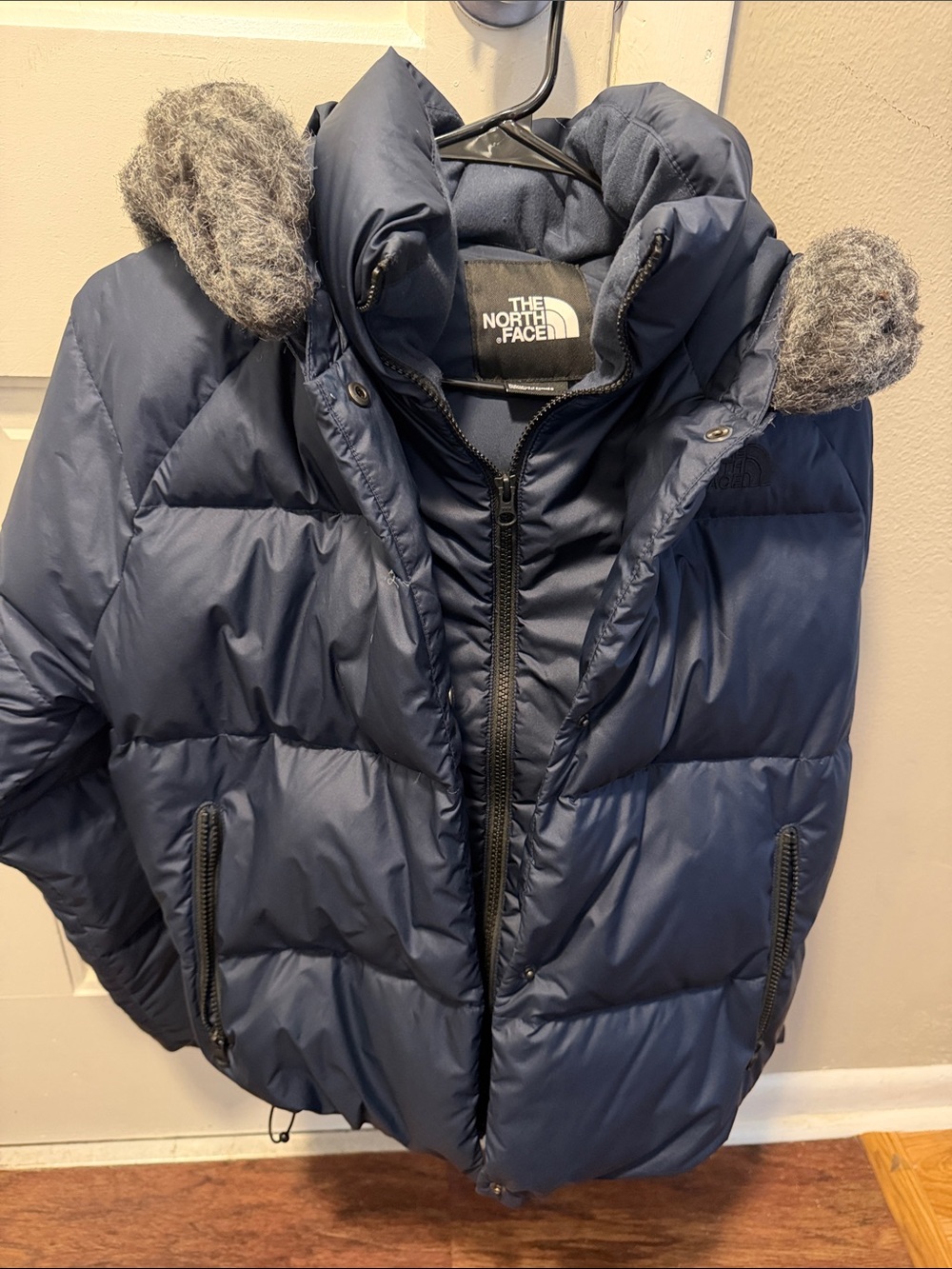 The North Face Woman’s Navy Blue Puffer Jacket with Hood